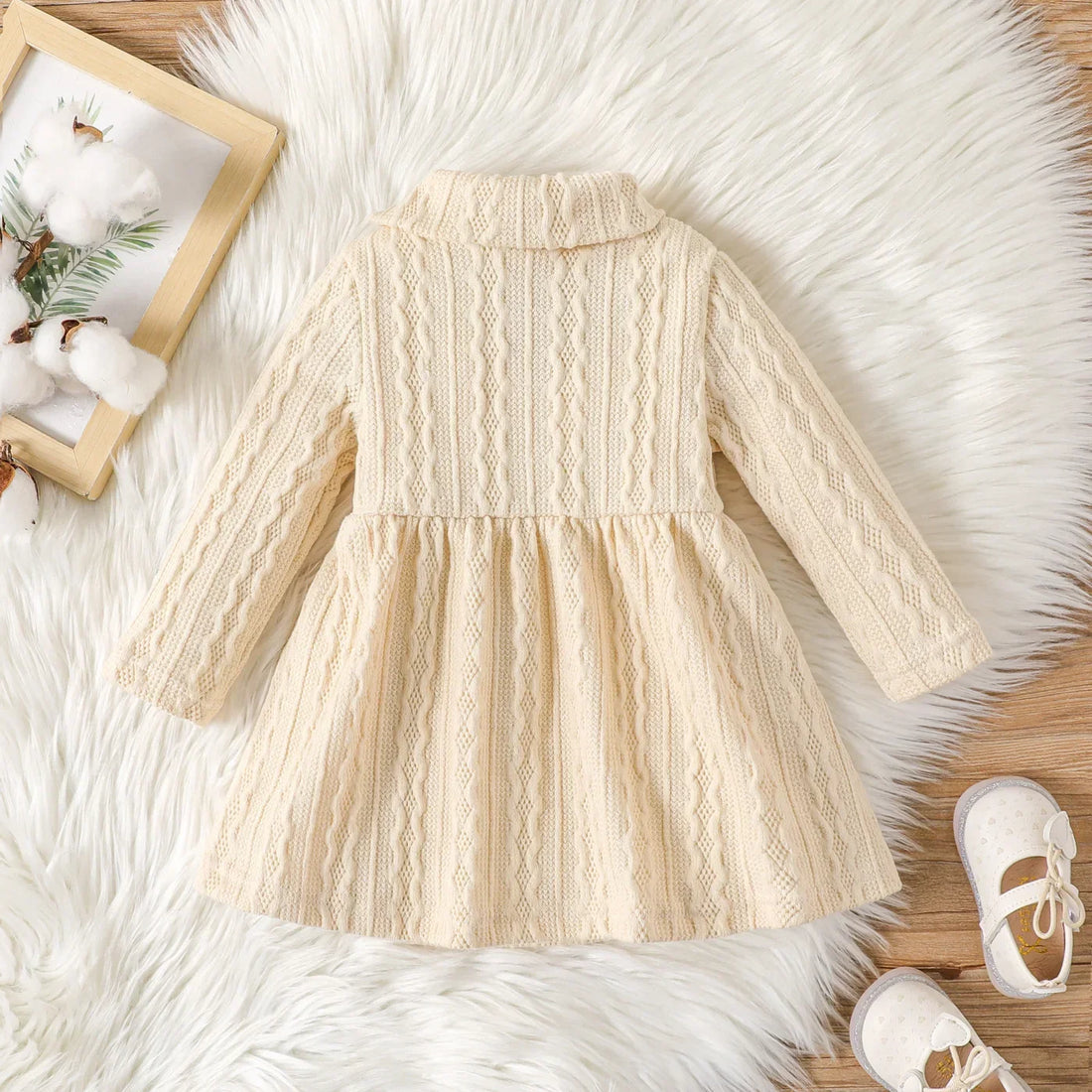 Baby Girls Lapel Dress (Age 3M-24M)