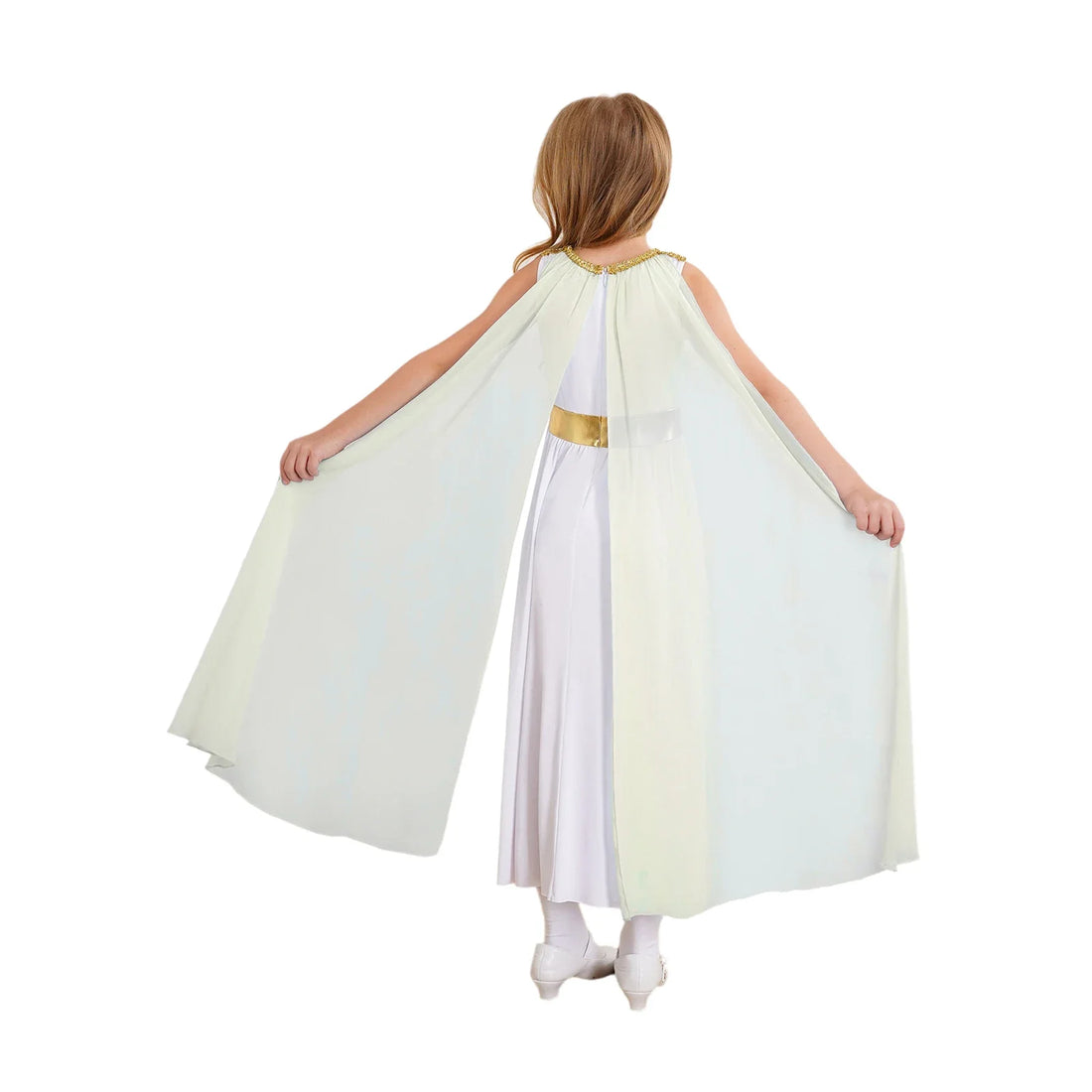 Girls Roman Grecian Athena Split Costume Dress (Age 6-16 YRS)
