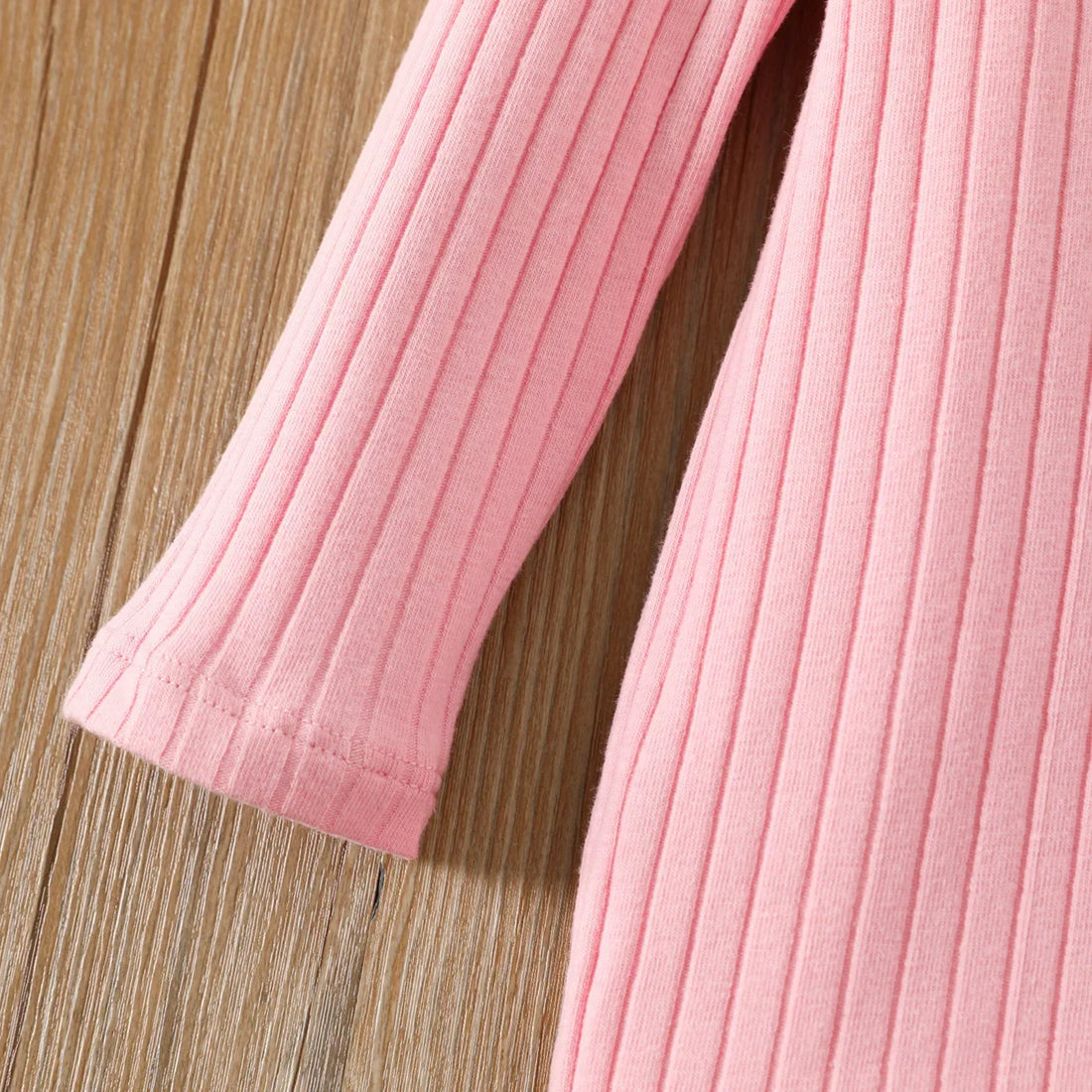 Girl's Basic Knit Long Sleeve Dress (Age 24M-6YRS)