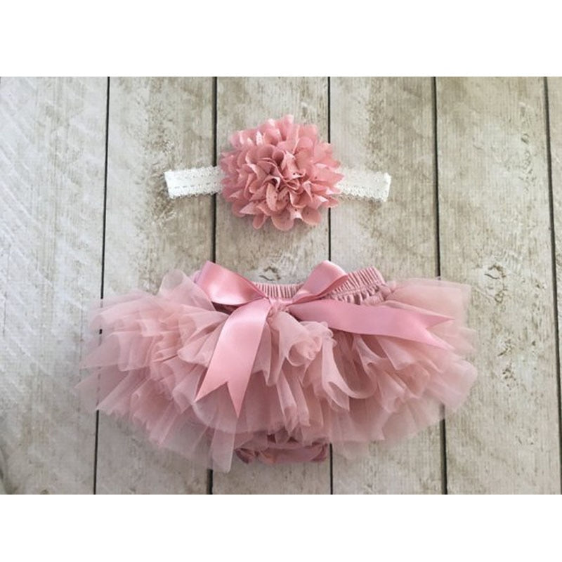 Baby Girls Ruffle Tutu Bloomers (Age 3m-24m) Lavender