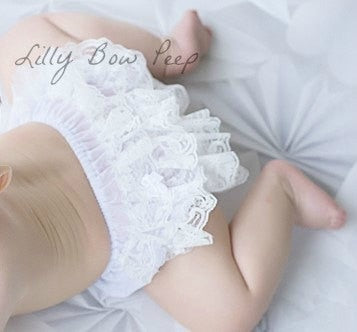 Baby Lace Ruffle Bloomers (Age Newborn-24m)