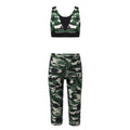 Girls Camouflage Tank Top & Cropped Legging Set (Age 4-14yrs)